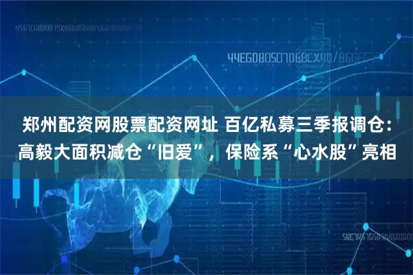 郑州配资网股票配资网址 百亿私募三季报调仓：高毅大面积减仓“旧爱”，保险系“心水股”亮相